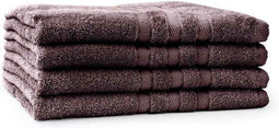 LINNICK Pure Handdoeken Set - Douchelaken - 100% Katoen - Purple - 70x140cm- Per 4 Stuks