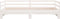 vidaXL - Slaapbank - met - onderschuifbed - 90x190 - cm - massief - grenenhout - wit
