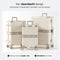ONYX 3-delige Kofferset - Handbagage en Check-in koffer - TSA slot - 360° Spinner wielen - Lichtgewicht - Beige