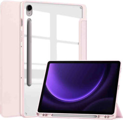 imoshion Tablet Hoes - Geschikt voor Samsung Galaxy Tab S9 11.0 inch FE / Galaxy Tab S10 FE / Galaxy Tab S9 11.0 inch - Trifold Hardcase Bookcase - Roze