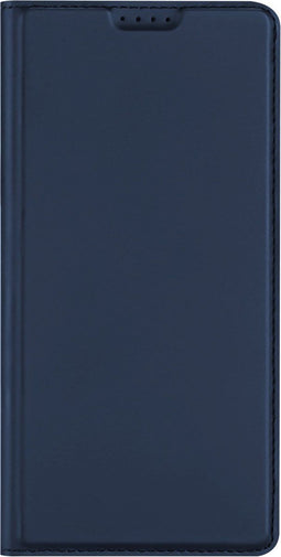 Dux Ducis Motorola Moto E22 - Slim Softcase Bookcase - Pasjeshouder - Donkerblauw