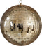 House of Seasons Kerst Discobal - Ø30 cm - Champagnekleurig Spiegelglas