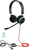 Jabra Evolve 40 MS - On-Ear PC headset - Geoptimaliseerd voor Skype for Business - Zwart
