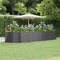 vidaXL - Plantenbak - 367x140x68 - cm - gepoedercoat - staal - antracietkleurig