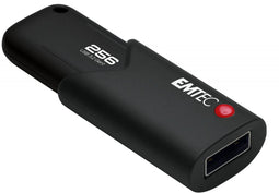 Emtec B120 Click Secure 3.2 - USB Stick - 256GB - Zwart