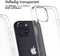Accezz iPhone 15 - 100% Recycled Clear Backcover - Schokabsorberend - Transparant