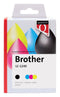 Inktcartridge Quantore Brother LC-1240 zwart+ 3 kleuren | Pak a 4 stuk
