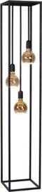 Atmooz - Vloerlamp Basra - Staande Lamp - Stalamp - Woonkamer - Zwart - Hoogte 160cm - Metaal