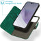 iMoshion Hoesje Geschikt voor iPhone 14 Pro Max Hoesje Met Pasjeshouder - iMoshion Uitneembare 2-in-1 Luxe Bookcase - Donkergroen