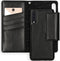 Selencia Hoesje Geschikt voor Samsung Galaxy A50 / A30s Hoesje Met Pasjeshouder - Selencia Surya 2-in-1 Uitneembare Vegan Lederen Bookcase - Zwart
