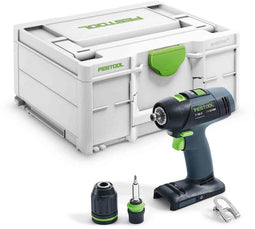 Festool T 18+3 - Accu-Boormachine - Borstelloze motor en CENTROTEC-snelwisselsysteem