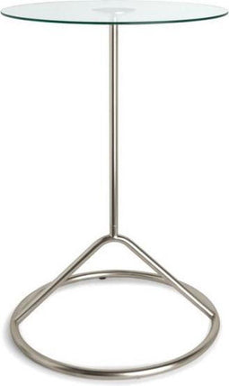 Umbra Loop Bijzettafel - Ø 38.1 x 55.9 cm - nikkel/glas