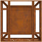 vidaXL - Vierkante - Vuurkorf - 80x80x30 - cm - Weerbestendig - Staal