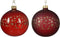 Kerstbal glas d8 cm ossenbloed a2 kerst