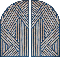 Beliani OGAN - Wanddecoratie - Blauw - MDF