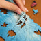 UNIDRAGON Houten Puzzel Voor Volwassenen Woosaic - Glinsterende Schildpad - 500 stukjes - 38x28 cm