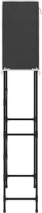 vidaXL - Opbergrek - voor - boven - wasmachine - 2-laags - 71x29,5x170,5 - cm - grijs