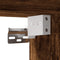 vidaXL - Wandkast - 100x36,5x35 - cm - bewerkt - hout - gerookt - eikenkleurig