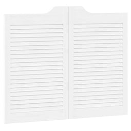 vidaXL - Draaideuren - louvredesign - 1-paar - 80x100 - cm - wit