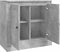 vidaXL - Dressoir - 70x35,5x67,5 - cm - bewerkt - hout - betongrijs