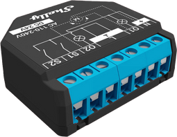 Shelly Plus 2PM - Schakel-meetactor WiFi Bluetooth - 2 kanalen (1-pack)