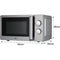 Essentiel-B EM206S - Magnetron 700 W - Compact 45 x 26 x 34 cm