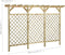 vidaXL - Tuinhek - met - latwerk - en - pergola - 300x50x200 - cm - geïmpregneerd - hout