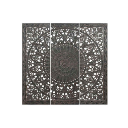 Hoofdbord Home ESPRIT Donker grijs 180 x 3,5 x 180 cm