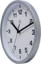 nXt - Wandklok - 20cm - Plastic - Zilver - 'Easy Small'