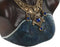 Decoratieve figuren Home ESPRIT Blauw Zwart Gouden Afrikaanse 15 x 11 x 25 cm