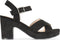 POSH by Poelman SOOF - Dames Sandalen met hak - Imitatiesuède - Zwart - Maat 37