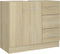 vidaXL - Wastafelkast - 63x30x54 - cm - bewerkt - hout - sonoma - eikenkleurig