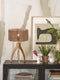 GOOD&MOJO Tafellamp Iguazu - Jute/Bamboe Zwart - Ø30x41cm -