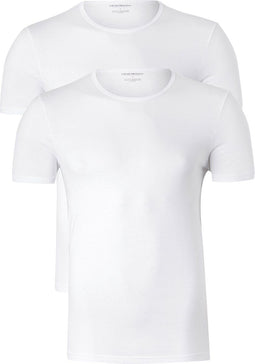 Emporio Armani CC722-111647 - T-shirts O-hals - 2-pack - Wit (2 stuks)