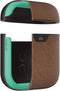 Mous Hoesje schokbestendig Geschikt voor AirPods 1 / 2 - Mous Leather Protective Case - Bruin