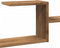 vidaXL - Wandschap - 104x15x49 - cm - bewerkt - hout - artisanaal - eikenkleurig