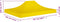 vidaXL - Partytentdak - 270 - g/m² - 4,5x3 - m - geel