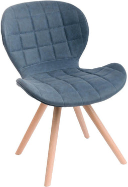 Feel Furniture - Eetkamerstoel - Brent - Blauw