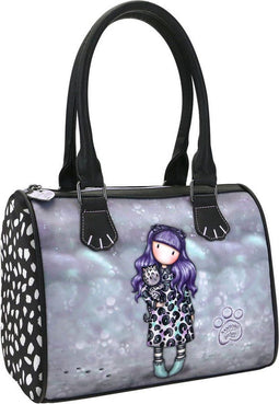 Handtas Gorjuss Smitten kitten Zwart Wit (28 x 22 x 13 cm)