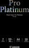 Canon PT-101 - Pro Platinum Fotopapier - 300 g/m² - A4 - Hoogglans - (20 vellen)