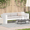 vidaXL - Tuinbank - Wit - 185,5x60x62 - cm - Massief - Grenenhout