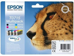 Epson T0715 - Inktcartridge Multipack - Cyaan Geel Magenta Zwart (5 stuks)