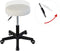 Bureaukruk - kantoorkruk - werkkruk - tabouret - hoogte instelbaar 42 tot 56 cm - wit