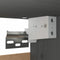 vidaXL - Wandkast - 30x30x100 - cm - massief - grenenhout - grijs