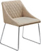 ARCATA - Eetkamerstoel - Beige - Polyester