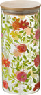 J-Line voorraadpot Bloemen - glas - mix - medium