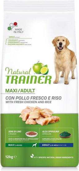 Natural Trainer - Maxi Adult Chicken Rice Hondenvoer 12 kg