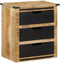 vidaXL - Dressoir - met - 3 - lades - 55x35x60 - cm - massief - mangohout