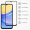 Accezz - Gehard glas Full Cover screenprotector - 9H krasbestendig - Samsung Galaxy A15 (4G) en (5G)