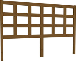 vidaXL - Hoofdbord - 145,5x4x100 - cm - massief - grenenhout - honingbruin